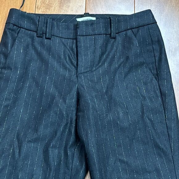 Zadig & Voltaire Black wool gold striped lined pants 34 Cm - Picture 3 of 13